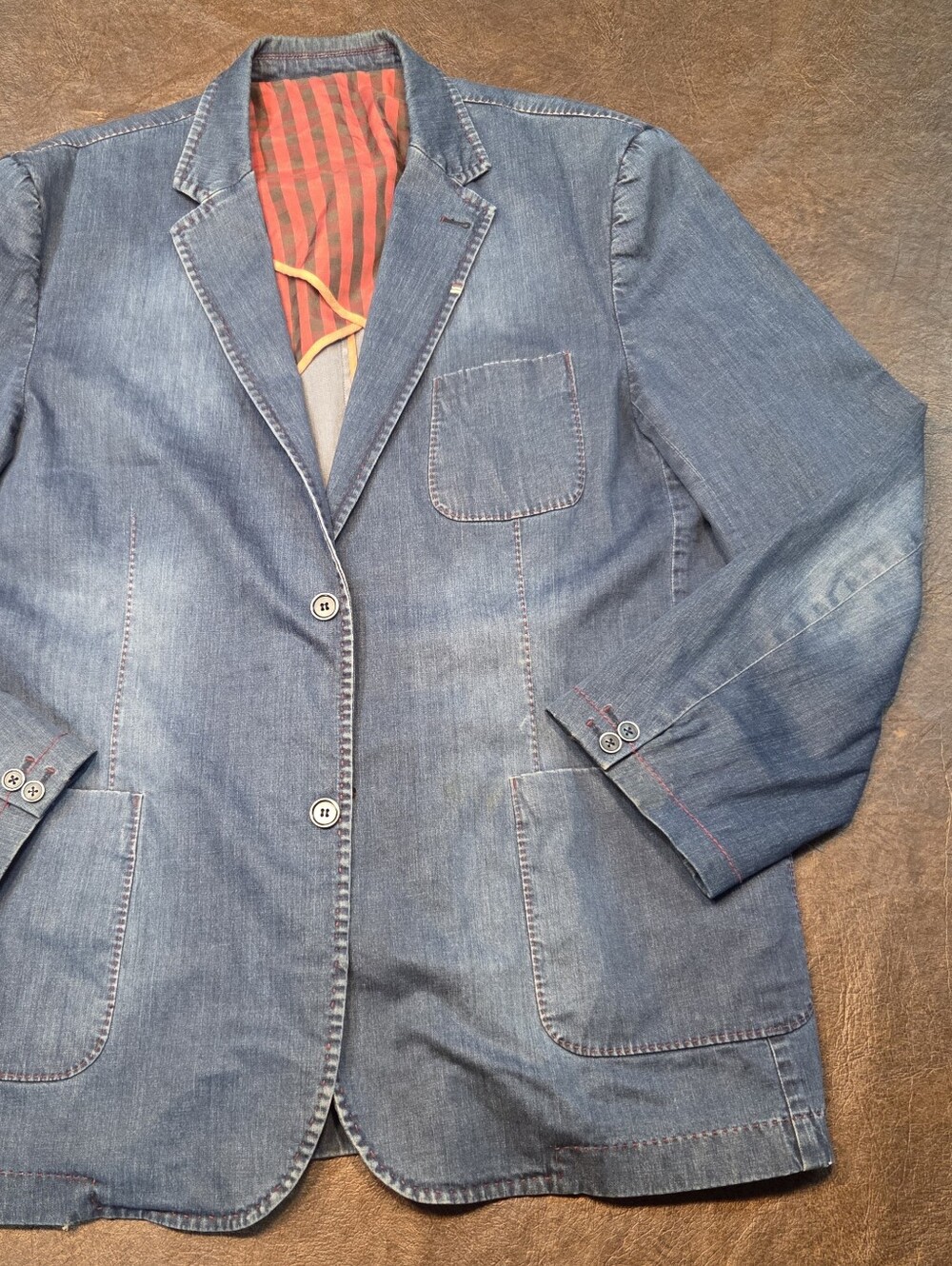Men's 4XL International Laundry Denim Jacket - Picture 3 of 5